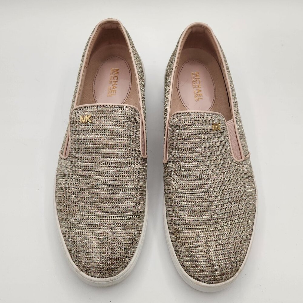 Michael Kors Keaton Chain-Mesh Slip-On Sneaker